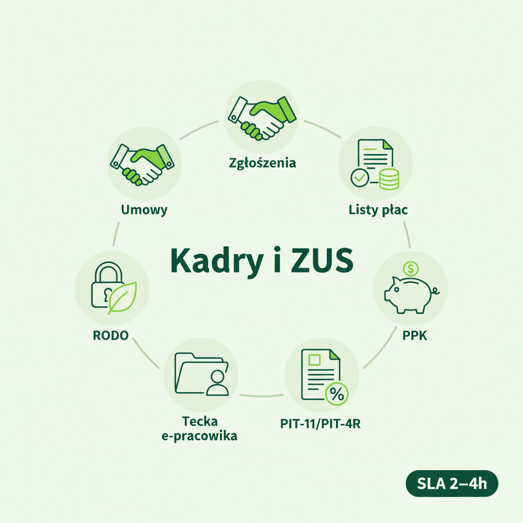 Lista płac i wysyłka DRA